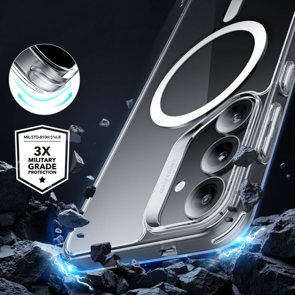 ESR - Classic Hybrid HaloLock - Samsung Galaxy S25 Plus - Clear