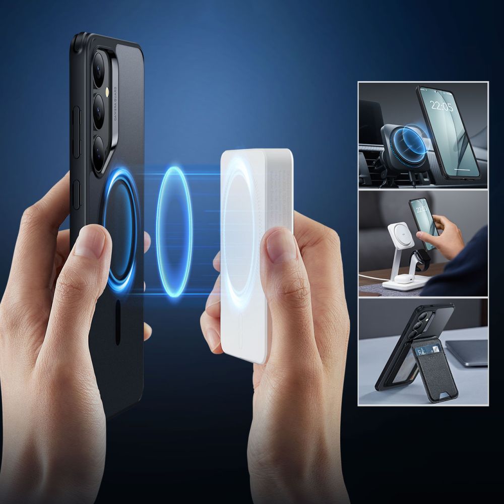 ESR - Classic Hybrid HaloLock - Samsung Galaxy S25 Plus - Frosted Black