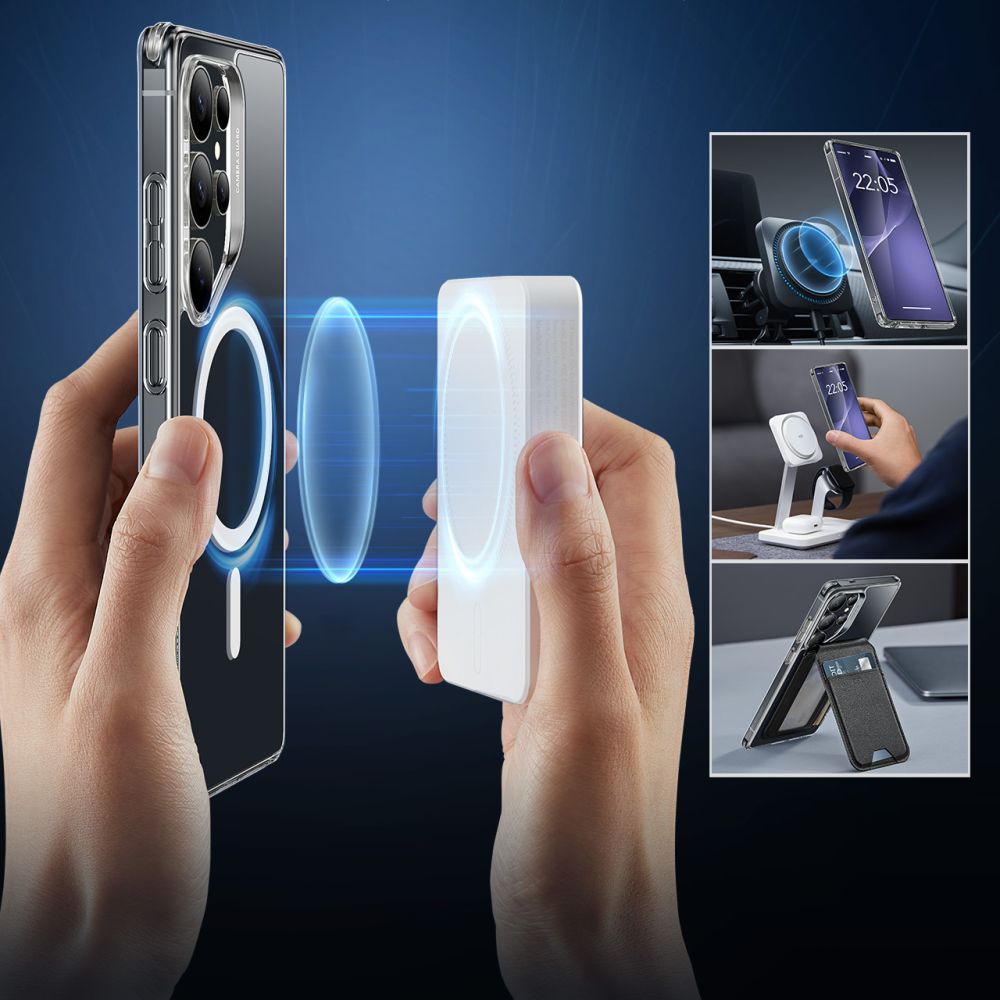 ESR - Classic Hybrid HaloLock - Samsung Galaxy S25 Ultra - Clear