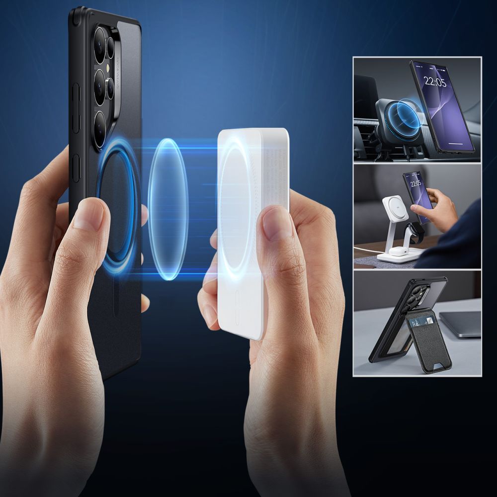 ESR - Classic Hybrid HaloLock - Samsung Galaxy S25 Ultra - Frosted Black
