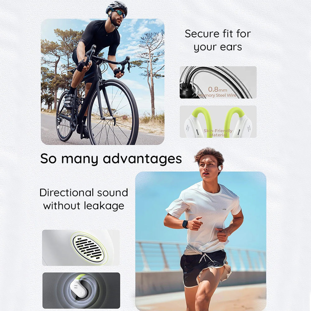 Havit - Wireless Earbuds (OWS915) - with Microphone, Bluetooth 5.4, TWS, ENC, IPX5, USB-C, 1000mAh, Havit Life App - Whi