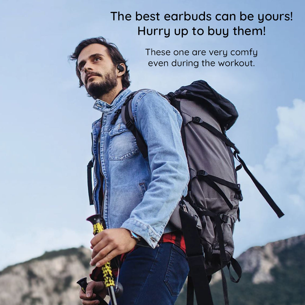 Havit - Wireless Earbuds (OWS914) - with Microphone, Bluetooth 5.3, True Wireless Stereo, ENC, USB-C, 500mAh - Beige