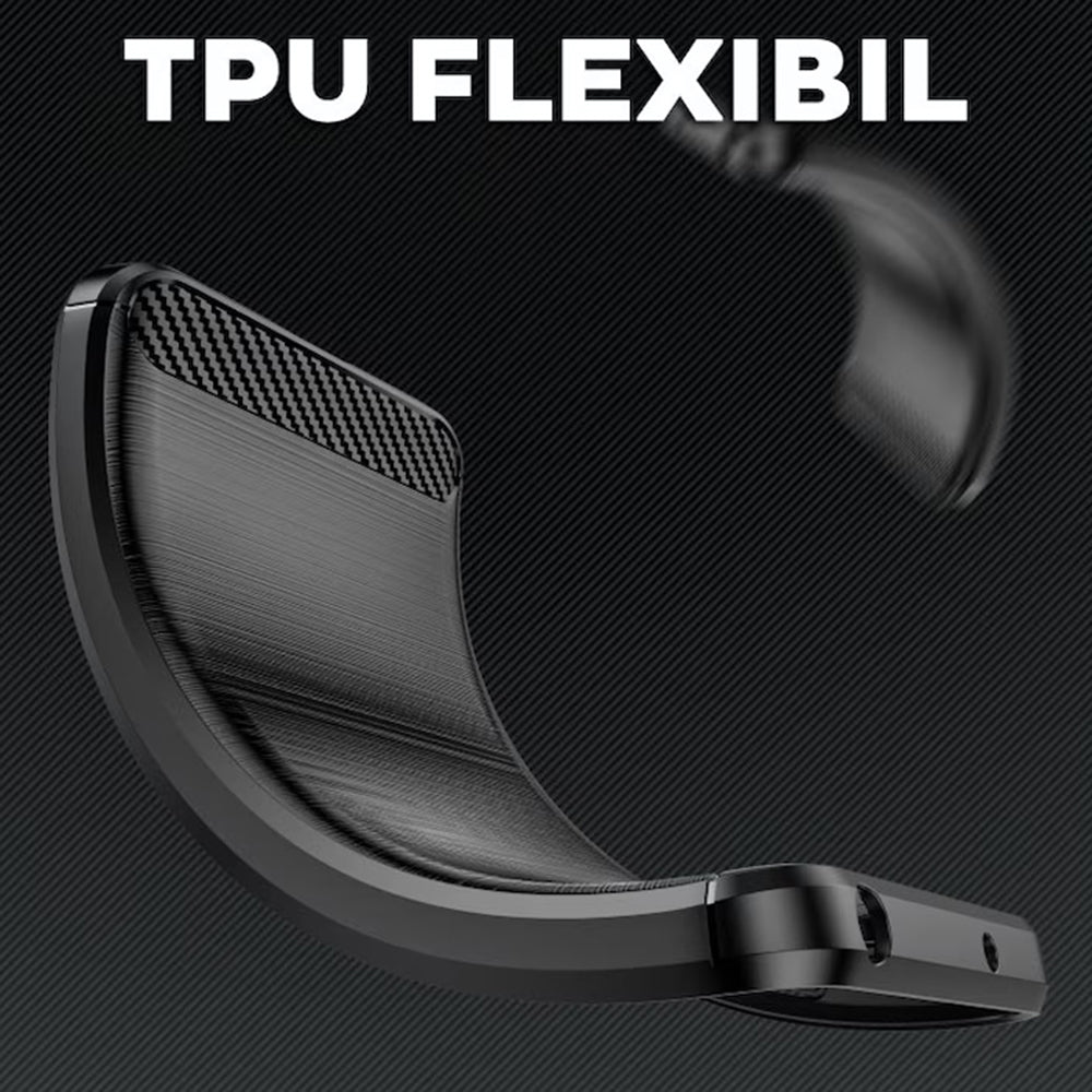 Techsuit - Carbon Silicone - OnePlus 13R - Black