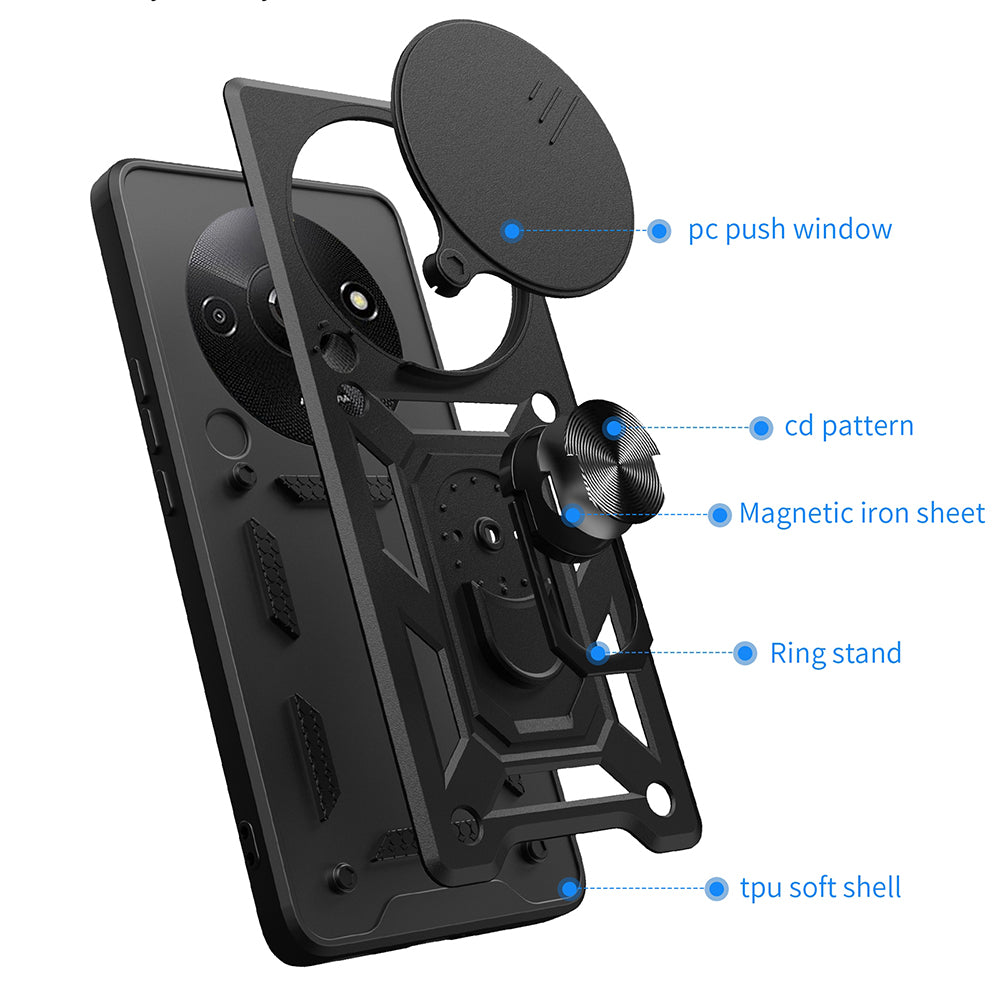 Techsuit - CamShield Series - Xiaomi Redmi A3 / Redmi A3x - Black