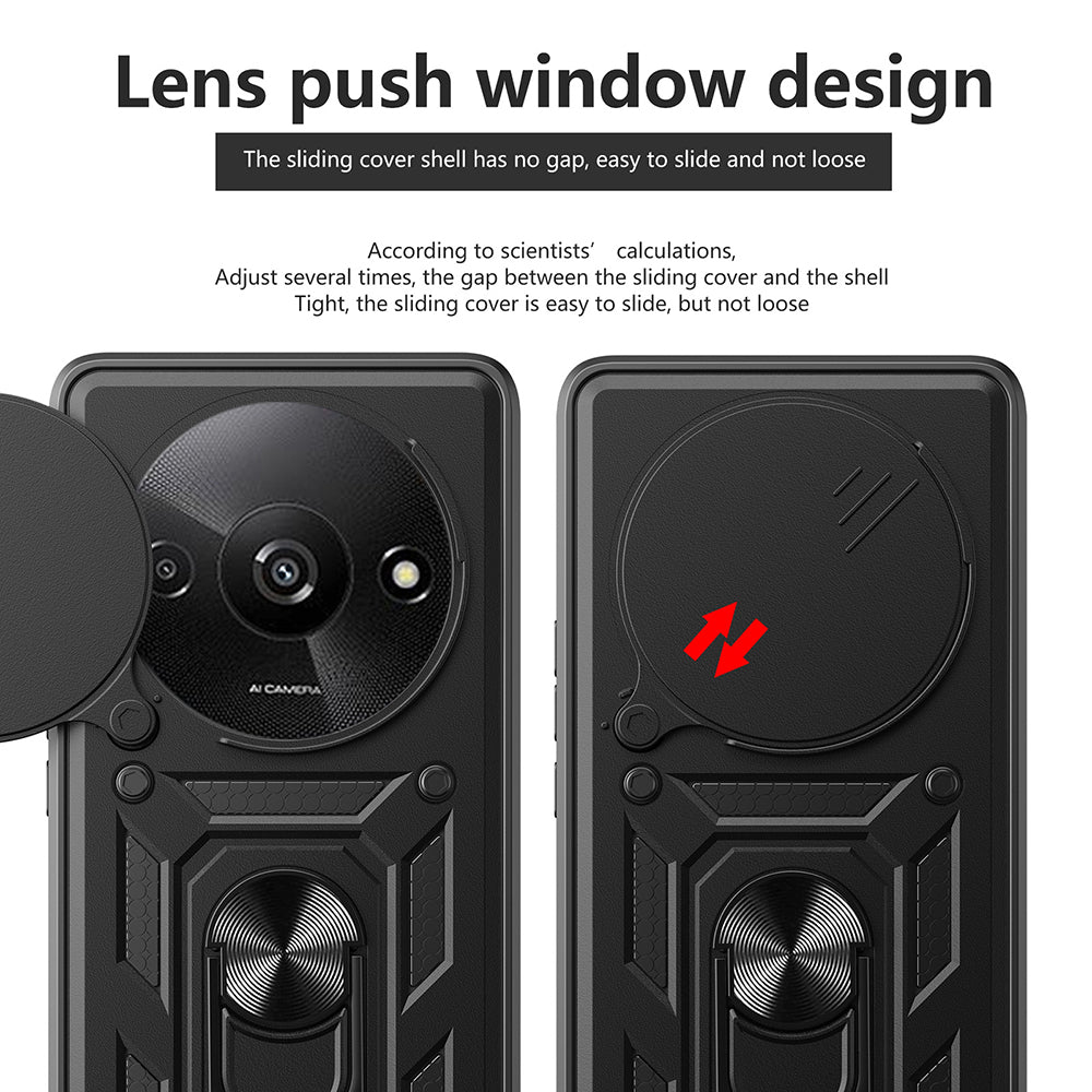 Techsuit - CamShield Series - Xiaomi Redmi A3 / Redmi A3x - Black