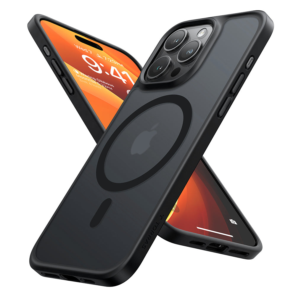 Torras Husa de protectie Torras Guardian Magnetic Series compatibil cu iPhone 15 Pro, Negru