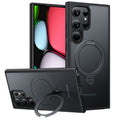 Torras Husa de protectie Torras Ostand Spin MagSafe Series compatibil cu Samsung Galaxy S24 Ultra, Negru