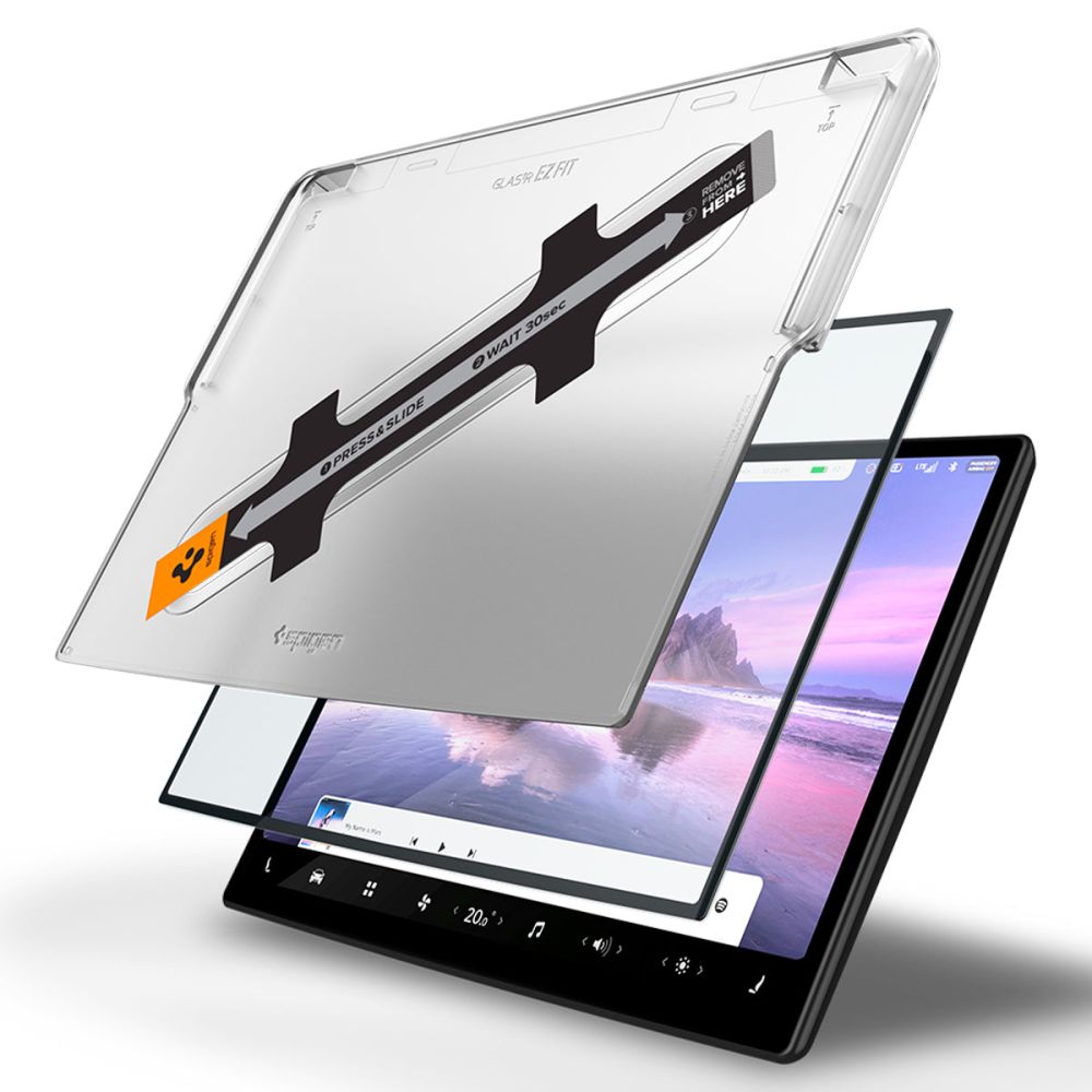 Spigen - Glas.tR EZ-FIT (AGL04688) - Tesla Model X 2022 / Model S 2021 - Black