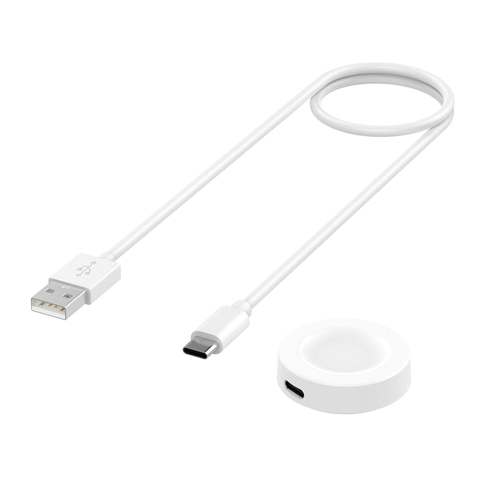 Techsuit - SmartWatch Wireless Charging Cable (THC2) - for Huawei Watch GT5 Pro/GT5 /4/4 Pro/Ultimate/GT3 SE/Buds - Whit