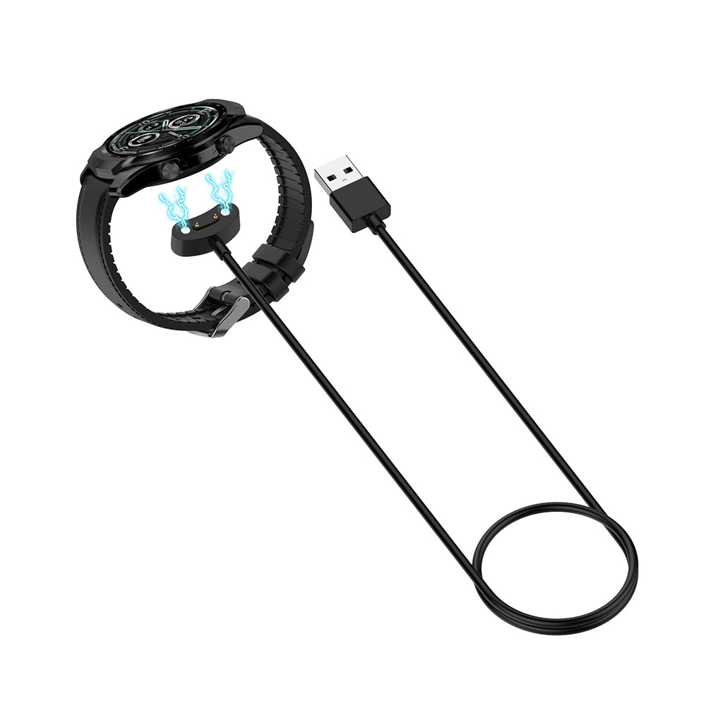 Techsuit - SmartWatch Wireless Charging Cable (TCW1) - for Mobvoi TicWatch Pro 5/Pro X/E3/Pro 3/Pro 3 LTE/Pro 3 GPS - Bl