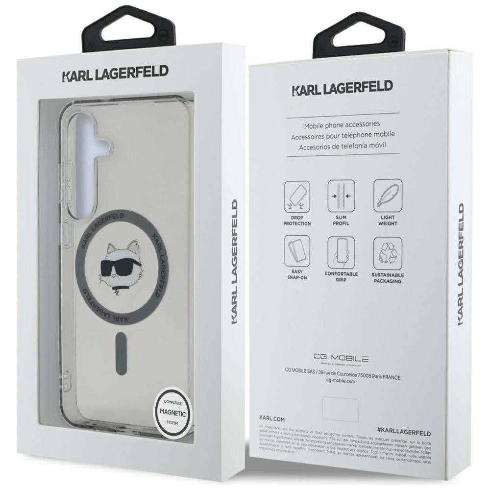 Karl Lagerfeld - IML MagSafe (KLHMS25SHLSCHK) - Samsung Galaxy S25 - Choupette`s Head