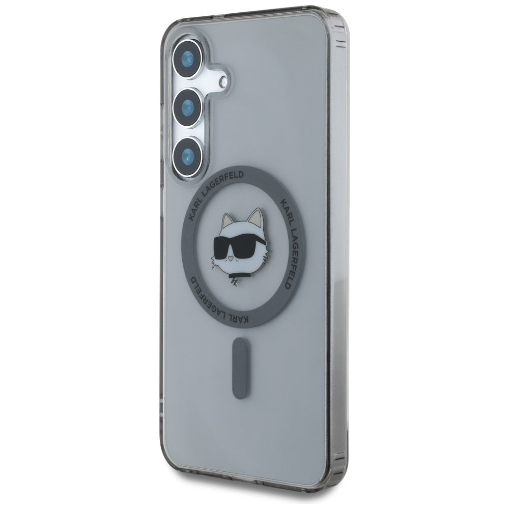 Karl Lagerfeld - IML MagSafe (KLHMS25SHLSCHK) - Samsung Galaxy S25 - Choupette`s Head