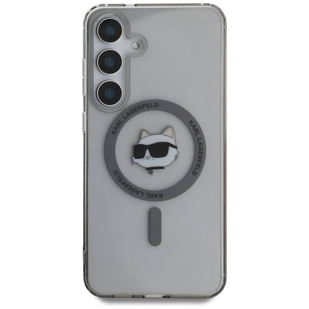 Karl Lagerfeld - IML MagSafe (KLHMS25SHLSCHK) - Samsung Galaxy S25 - Choupette`s Head