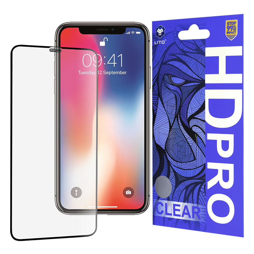 Lito Folie de protectie Lito HD Pro Clear compatibil cu iPhone X / iPhone XS / iPhone 11 Pro, Negru