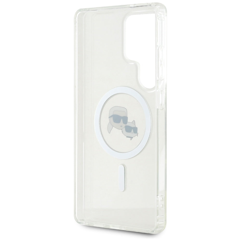 Karl Lagerfeld Husa de protectie Karl Lagerfeld IML MagSafe (KLHMS25LHLSKCH) compatibil cu Samsung Galaxy S25 Ultra, Met