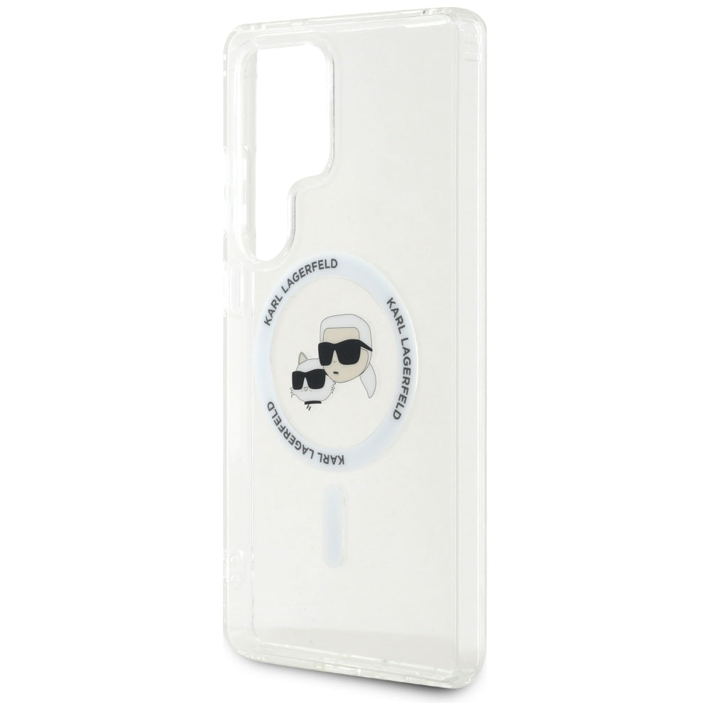 Karl Lagerfeld Husa de protectie Karl Lagerfeld IML MagSafe (KLHMS25LHLSKCH) compatibil cu Samsung Galaxy S25 Ultra, Met