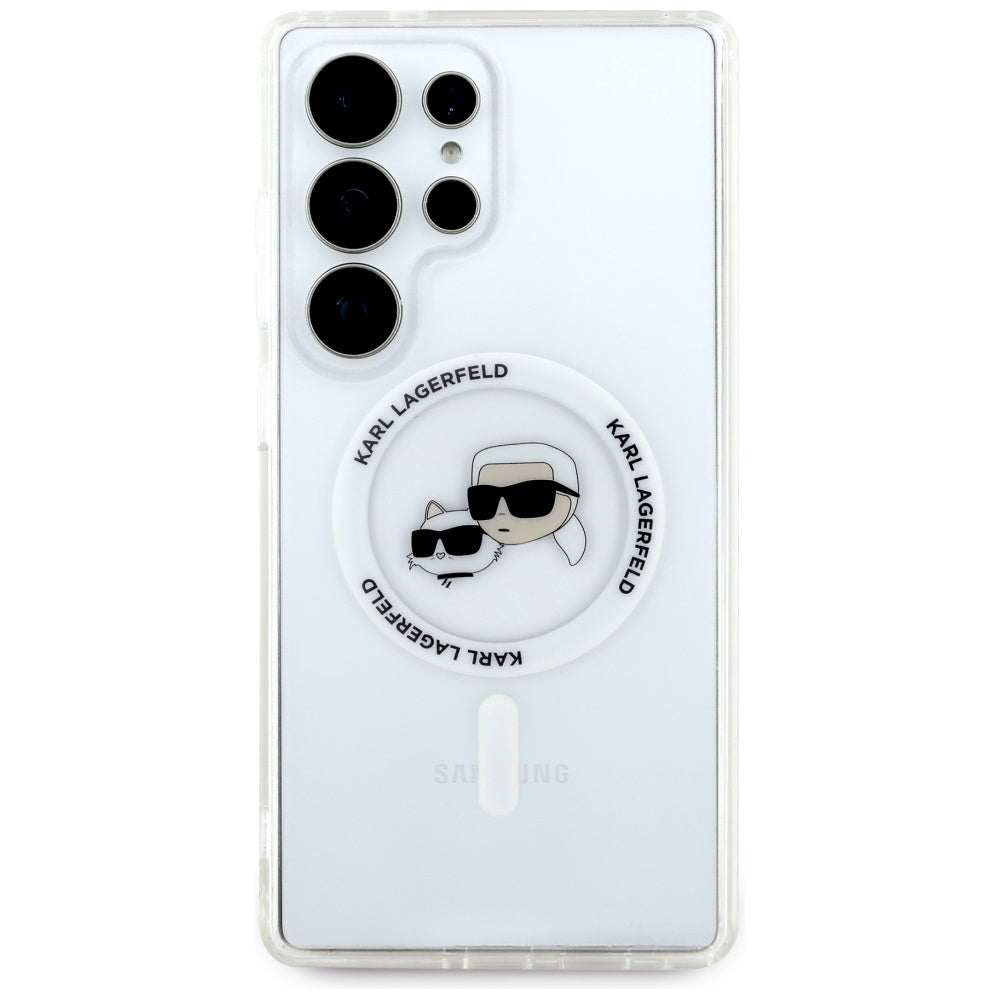 Karl Lagerfeld Husa de protectie Karl Lagerfeld IML MagSafe (KLHMS25LHLSKCH) compatibil cu Samsung Galaxy S25 Ultra, Met