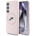 Karl Lagerfeld - Silicone Double Heads MagSafe (KLHMS25MSKCHTCP) - Samsung Galaxy S25 Plus - Pink