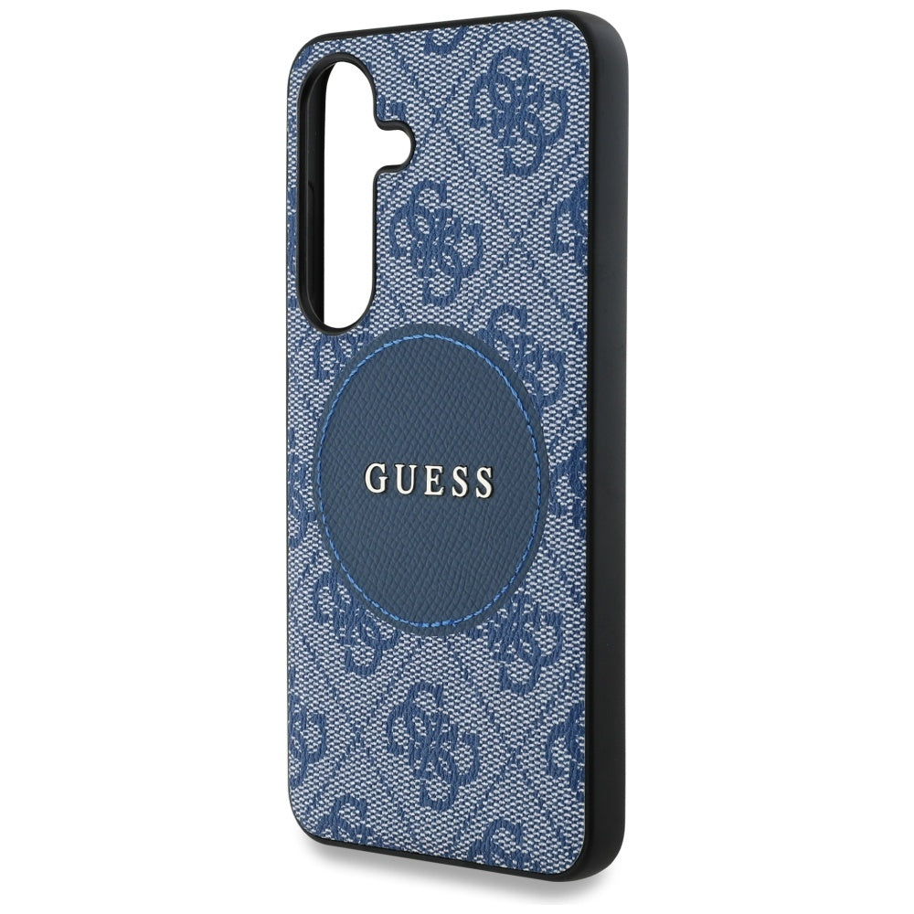 Guess - 4G Circle Classic Logo MagSafe (GUHMS25MP4PGRSGB) - Samsung Galaxy S25 Plus - Blue