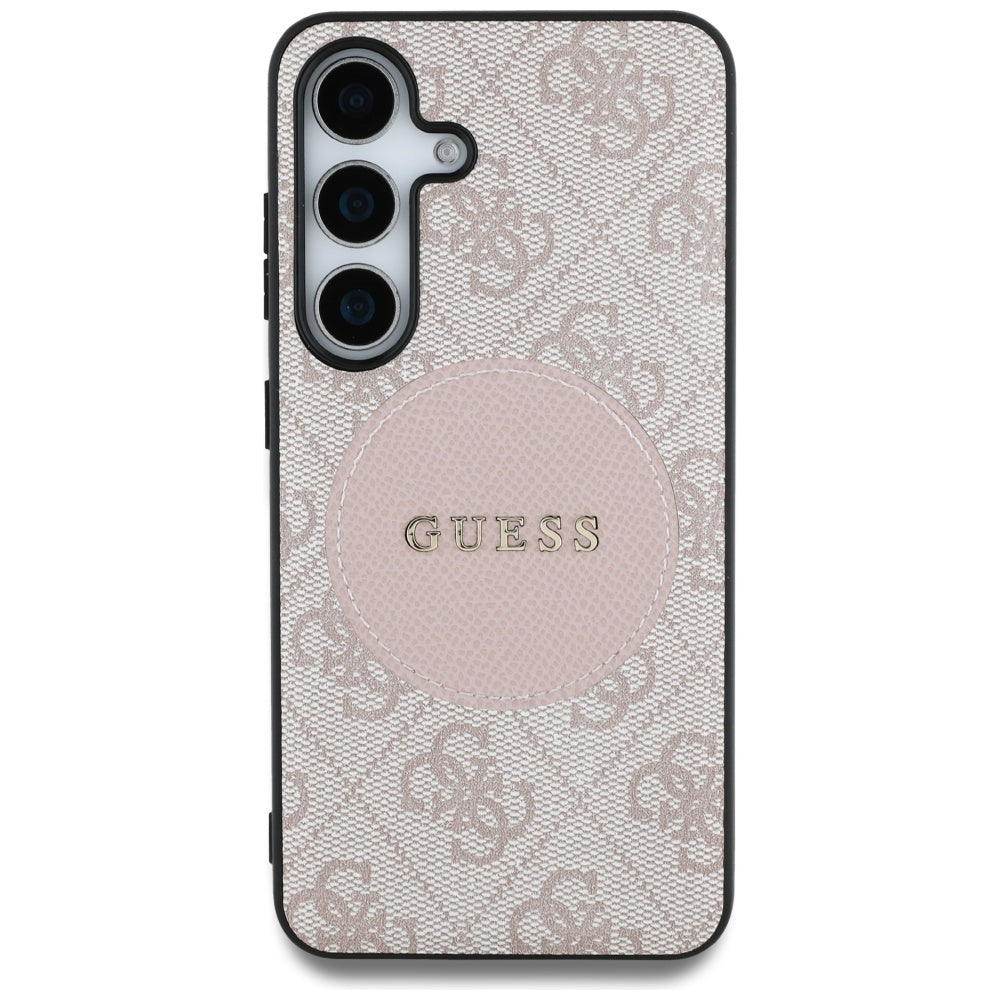 Guess - 4G Circle Classic Logo MagSafe (GUHMS25MP4PGRSGP) - Samsung Galaxy S25 Plus - Pink