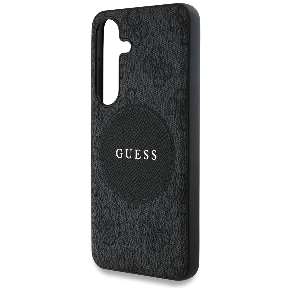 Guess - 4G Circle Classic Logo MagSafe (GUHMS25MP4PGRSGK) - Samsung Galaxy S25 Plus - Black