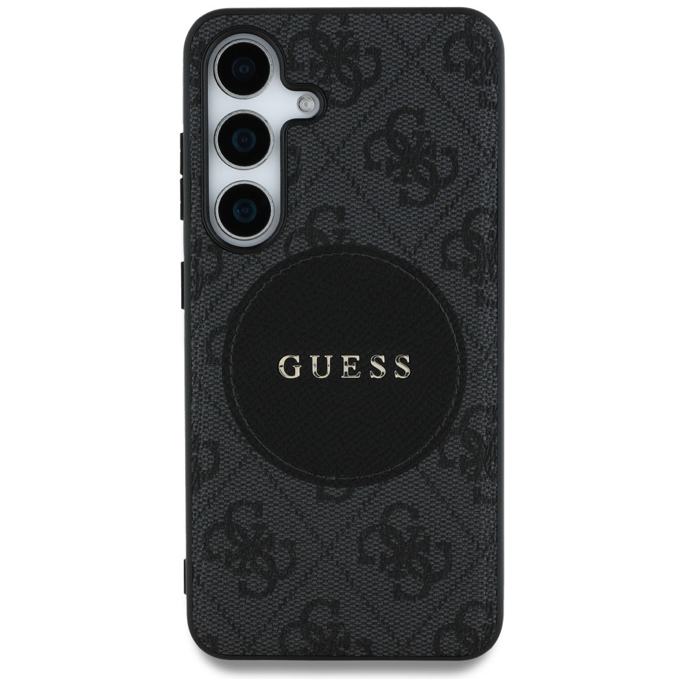 Guess - 4G Circle Classic Logo MagSafe (GUHMS25MP4PGRSGK) - Samsung Galaxy S25 Plus - Black