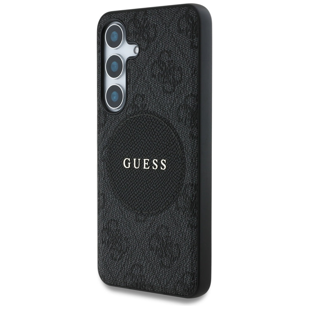 Guess - 4G Circle Classic Logo MagSafe (GUHMS25MP4PGRSGK) - Samsung Galaxy S25 Plus - Black
