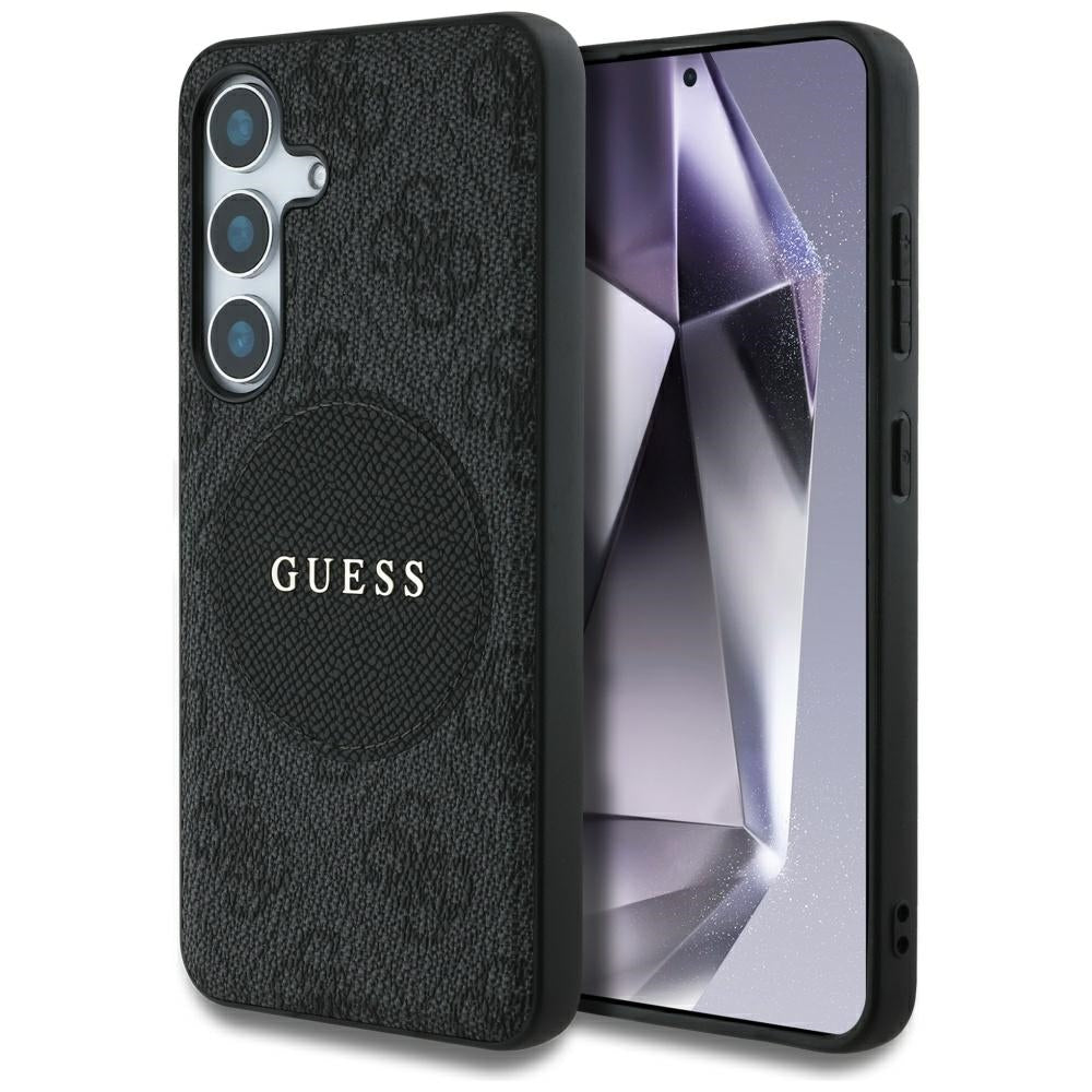 Guess - 4G Circle Classic Logo MagSafe (GUHMS25MP4PGRSGK) - Samsung Galaxy S25 Plus - Black