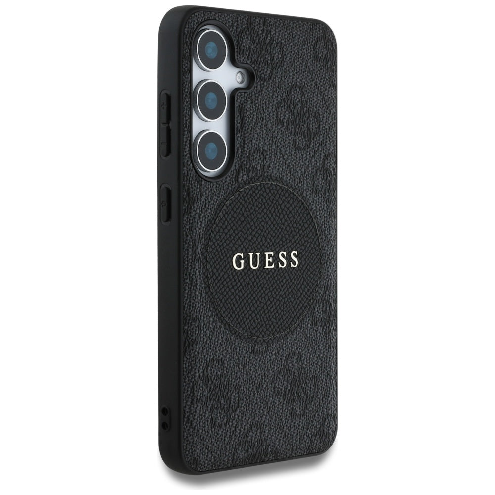 Guess - 4G Circle Classic Logo MagSafe (GUHMS25SP4PGRSGK) - Samsung Galaxy S25 - Black