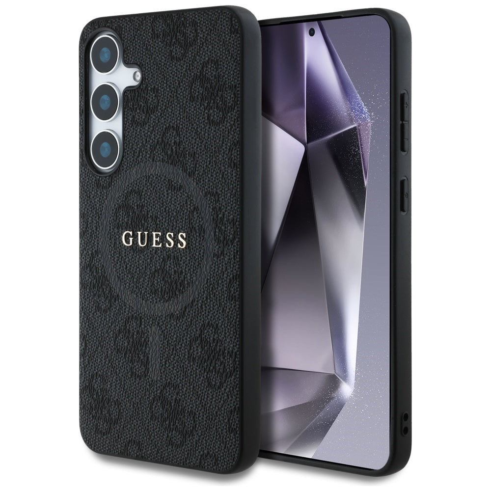 Guess - 4G Ring Classic Logo MagSafe (GUHMS25MG4GFRK) - Samsung Galaxy S25 Plus - Black