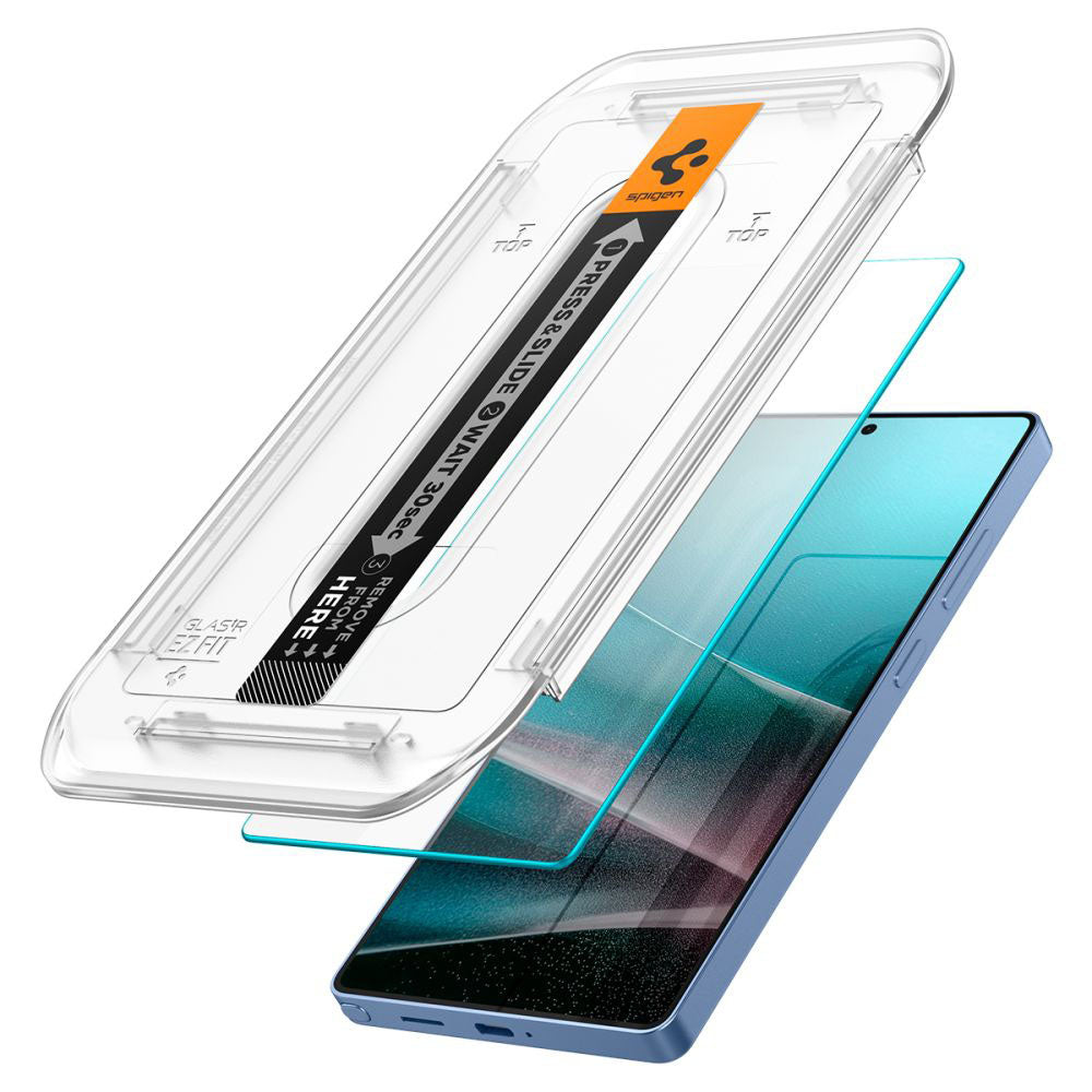 Spigen - (2 pack) Glas.tR EZ-FIT HD (AGL09082) - Samsung Galaxy S25 Ultra - Clear