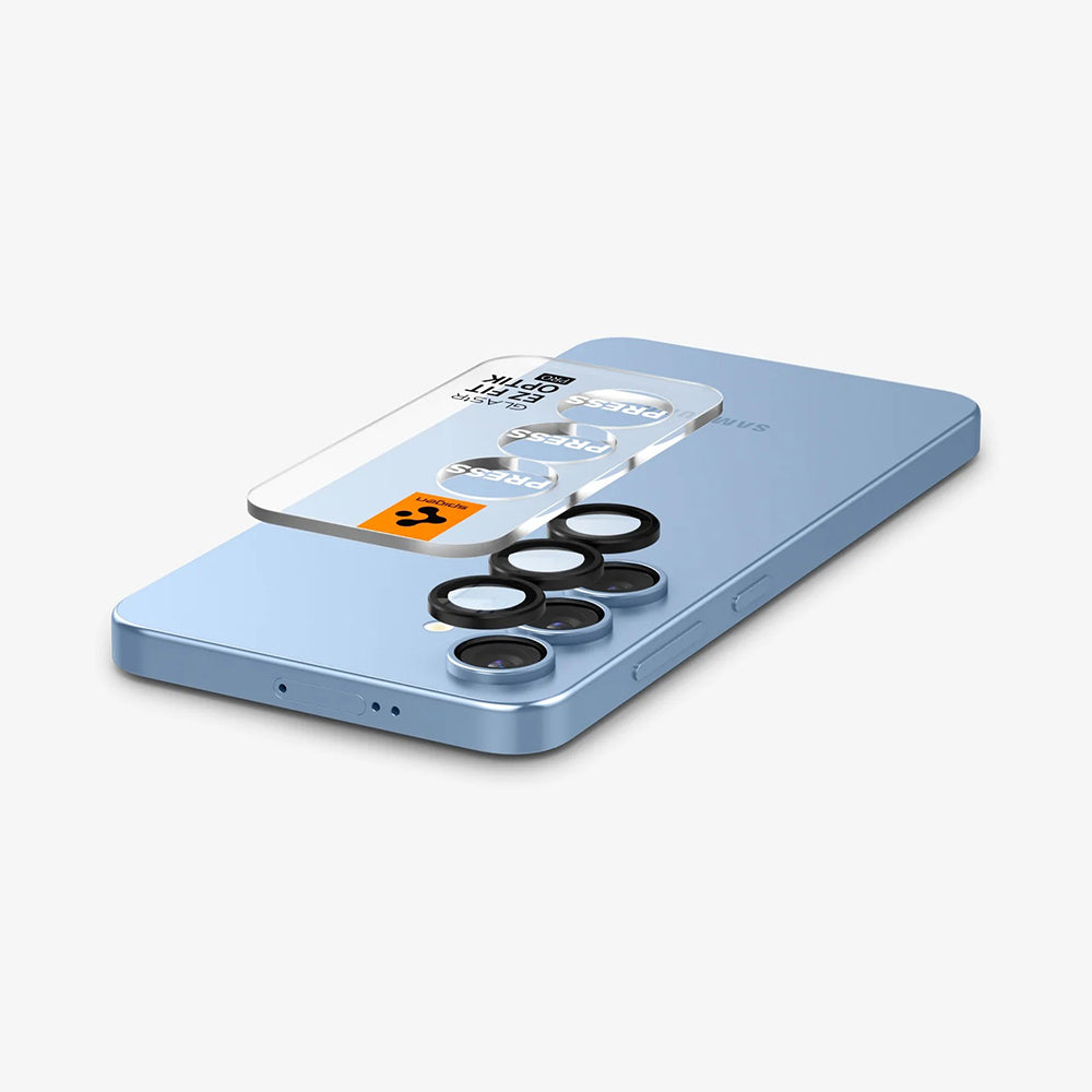 Spigen Folie de protectie Spigen (set de 2) Optik.tR EZ Fit Pro Camera Glass (AGL09092) compatibil cu Samsung Galaxy S25