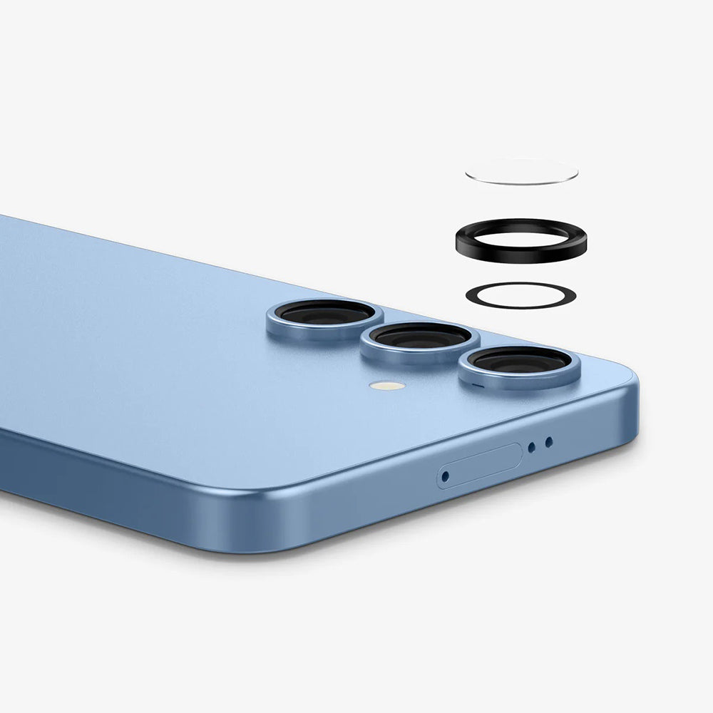 Spigen Folie de protectie Spigen (set de 2) Optik.tR EZ Fit Pro Camera Glass (AGL09092) compatibil cu Samsung Galaxy S25