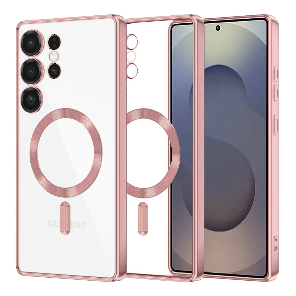 Techsuit - Luxury Crystal MagSafe - Samsung Galaxy S25 Ultra - Pink