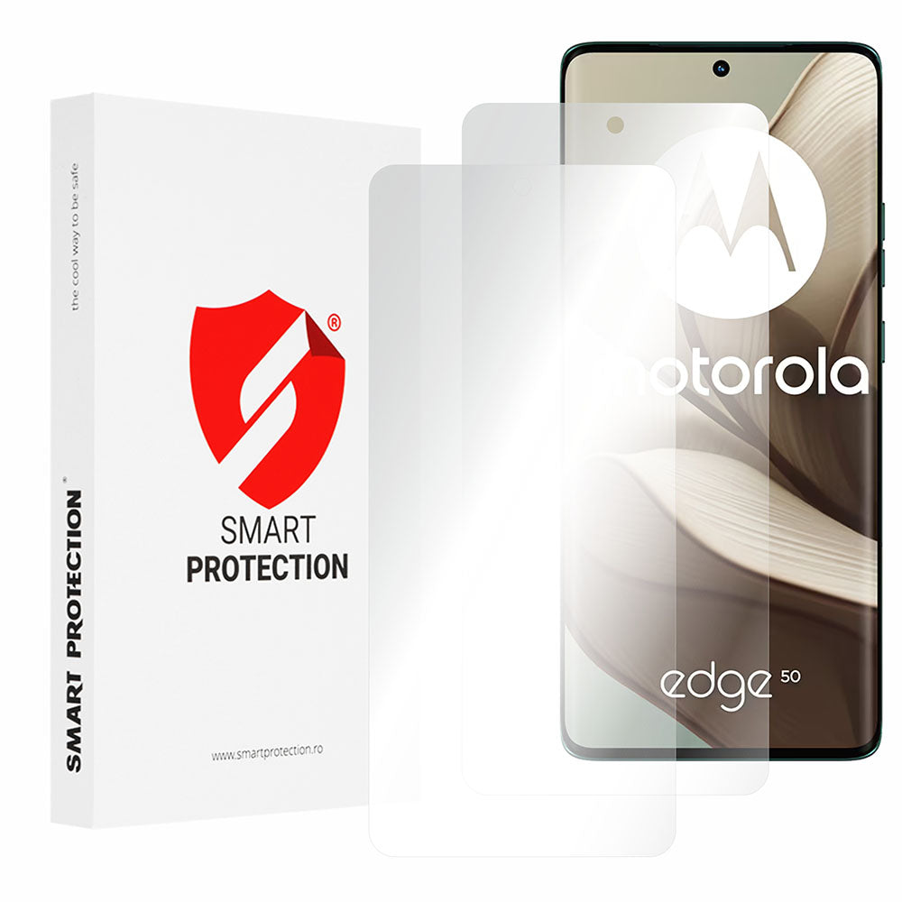 Smart Protection - Premium Classic (2 pack) - Motorola Edge 50 - Clear