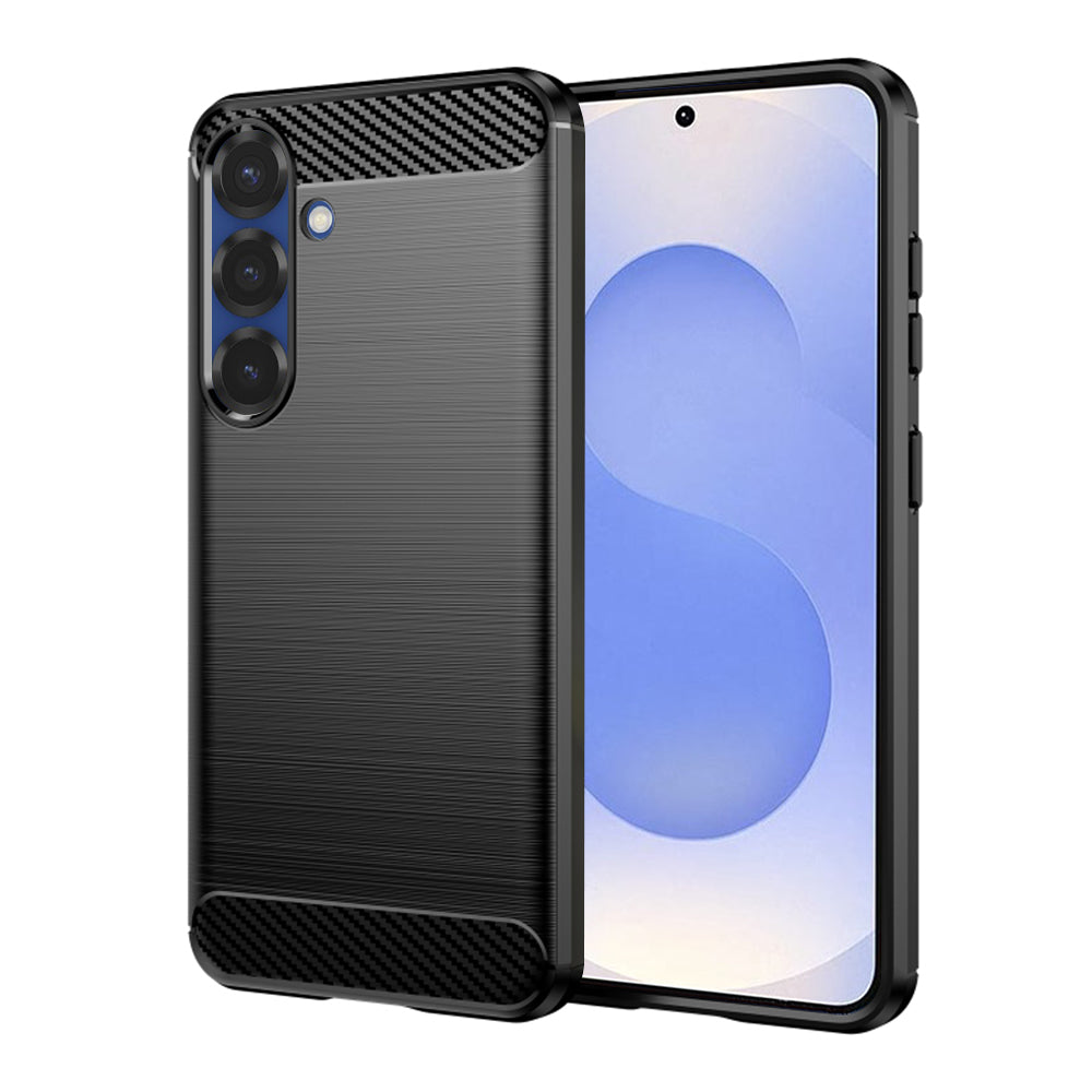 Techsuit - Carbon Silicone - Samsung Galaxy S25 - Black