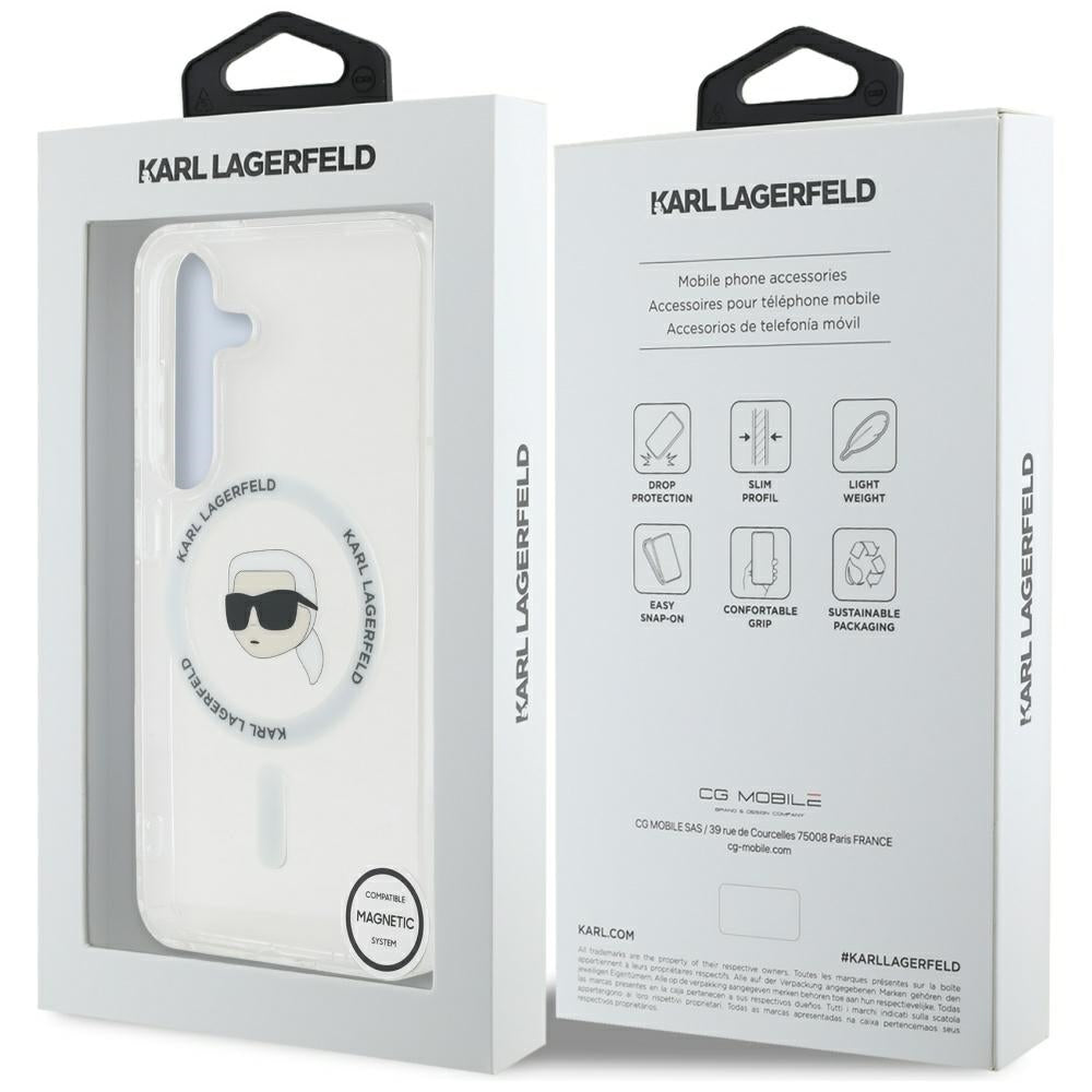 Karl Lagerfeld - IML MagSafe (KLHMS25SHLSKIH) - Samsung Galaxy S25 - Karl`s Head