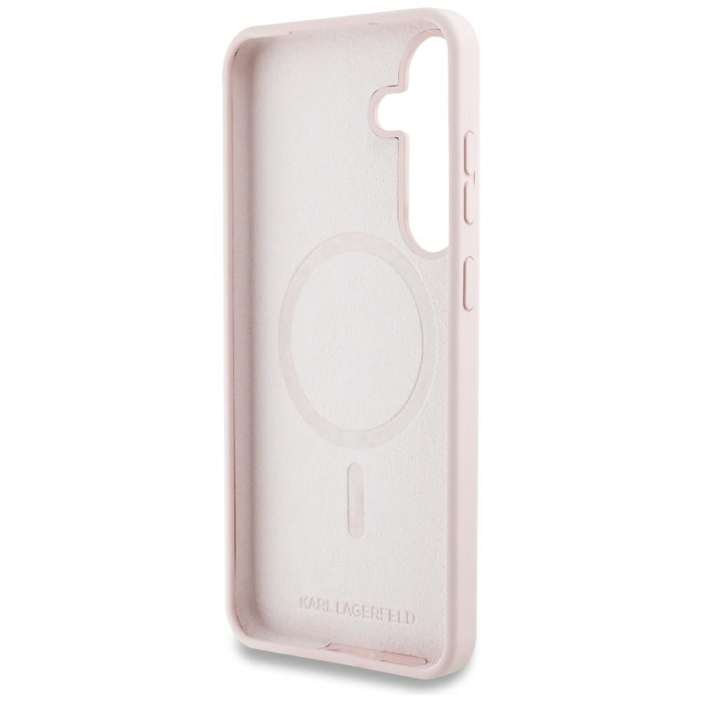 Karl Lagerfeld - Silicone Graffiti MagSafe (KLHMS25SPNYKGRTP) - Samsung Galaxy S25 - Ikonik Pink
