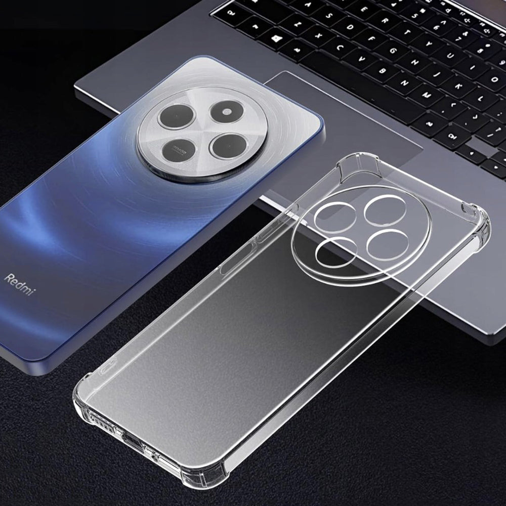 Techsuit - Shockproof Clear Silicone - Xiaomi Redmi 14C / Poco C75 - Clear