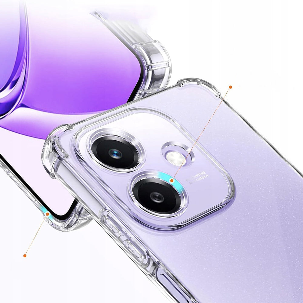 Techsuit - Shockproof Clear Silicone - Oppo A40 4G - Clear