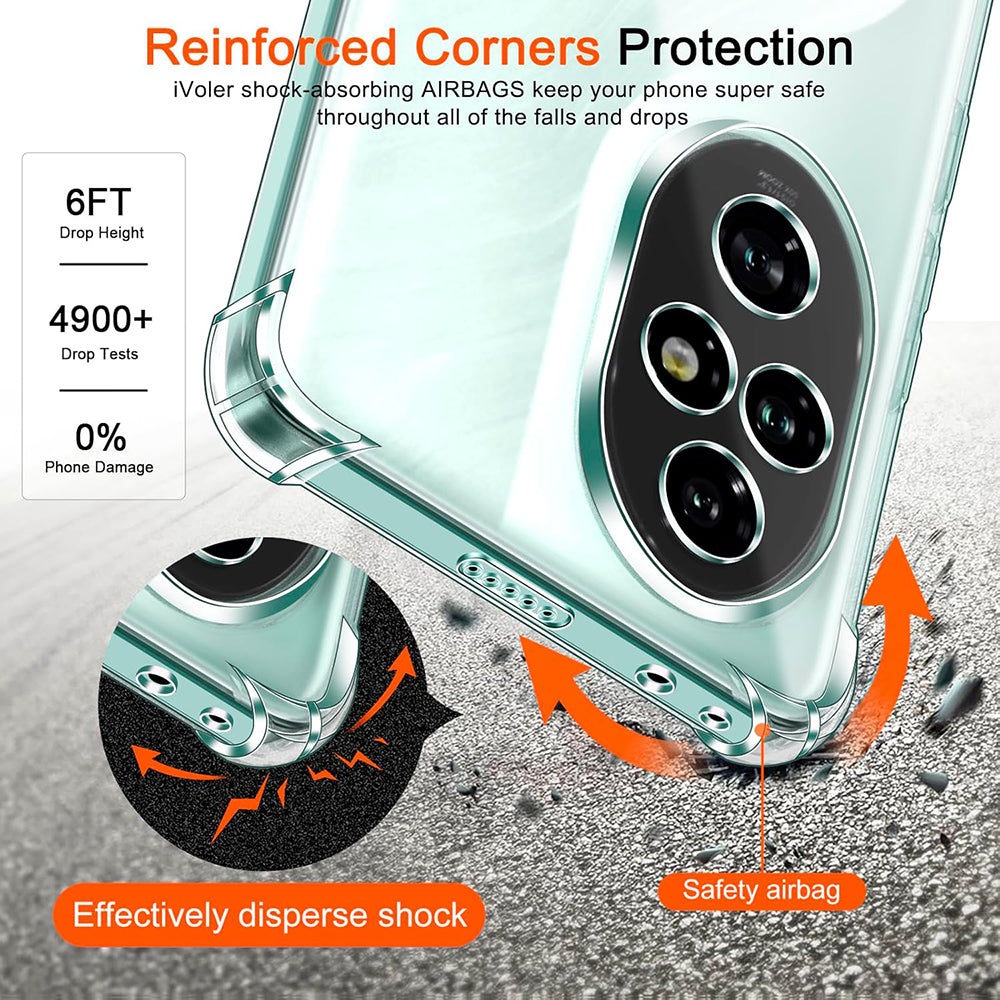 TechSuit Husa de protectie Techsuit Shockproof Clear Silicone compatibil cu Honor 200 Pro, Transparent – imagine 4