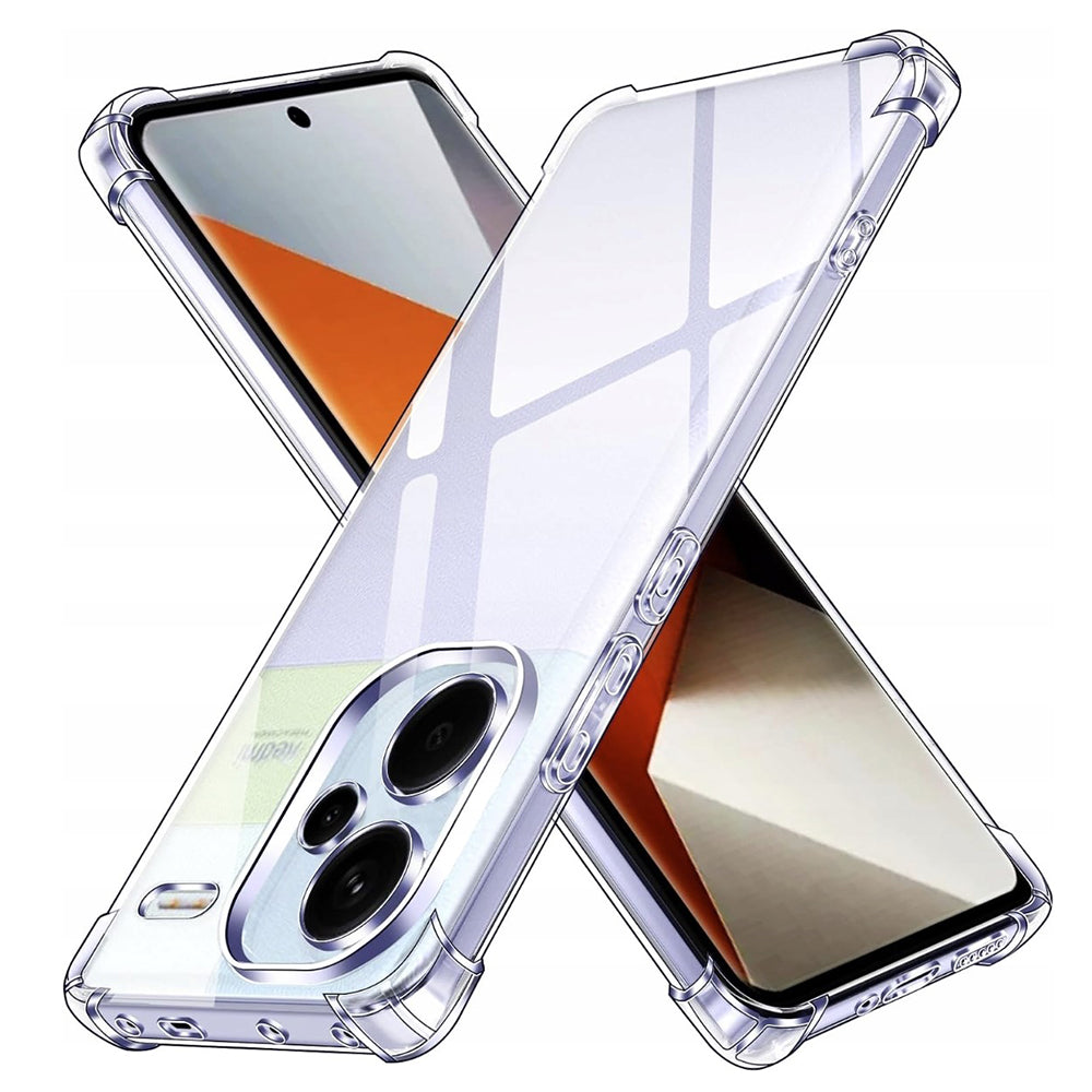 Techsuit - Shockproof Clear Silicone - Xiaomi Redmi Note 13 Pro+ 5G - Clear