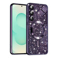Husa de protectie Techsuit Luxury Glitter MagSafe compatibil cu Samsung Galaxy S25 Plus, Mov
