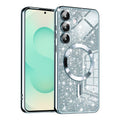 Husa de protectie Techsuit Luxury Glitter MagSafe compatibil cu Samsung Galaxy S25 Plus, Albastru