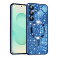 Husa de protectie Techsuit Luxury Glitter MagSafe compatibil cu Samsung Galaxy S25 Plus, Albastru