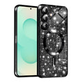 Husa de protectie Techsuit Luxury Glitter MagSafe compatibil cu Samsung Galaxy S25 Plus, Negru