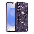 TechSuit Husa de protectie Techsuit Luxury Glitter MagSafe compatibil cu Samsung Galaxy S25, Mov Inchis