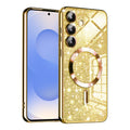 TechSuit Husa de protectie Techsuit Luxury Glitter MagSafe compatibil cu Samsung Galaxy S25, Auriu