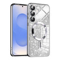 TechSuit Husa de protectie Techsuit Luxury Glitter MagSafe compatibil cu Samsung Galaxy S25, Argintiu