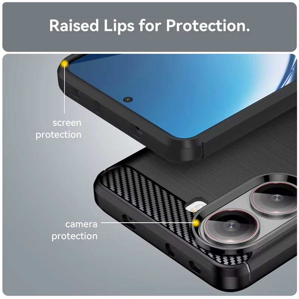 Techsuit - Carbon Silicone - Xiaomi Poco X7 Pro - Black